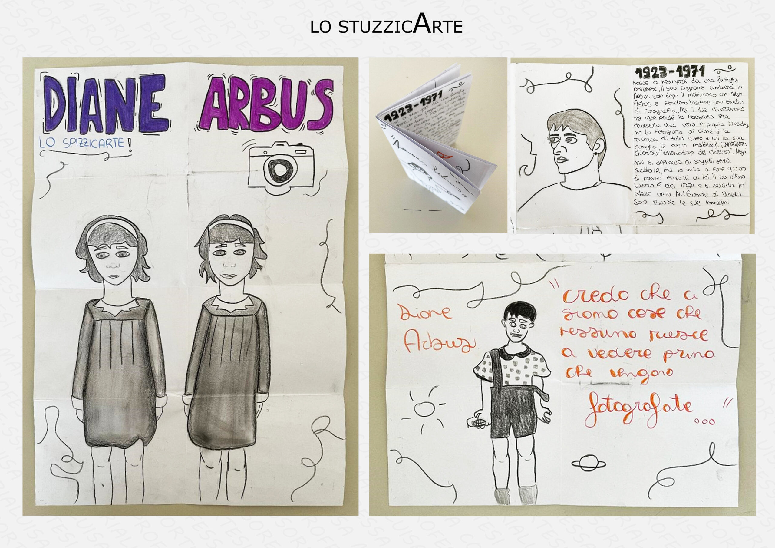 Diane Arbus non poteva mancare, ci aiuta a parlare di tematiche molto care all'adolescenza.